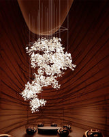 Carias Ceramic Ginkgo Chandelier Large