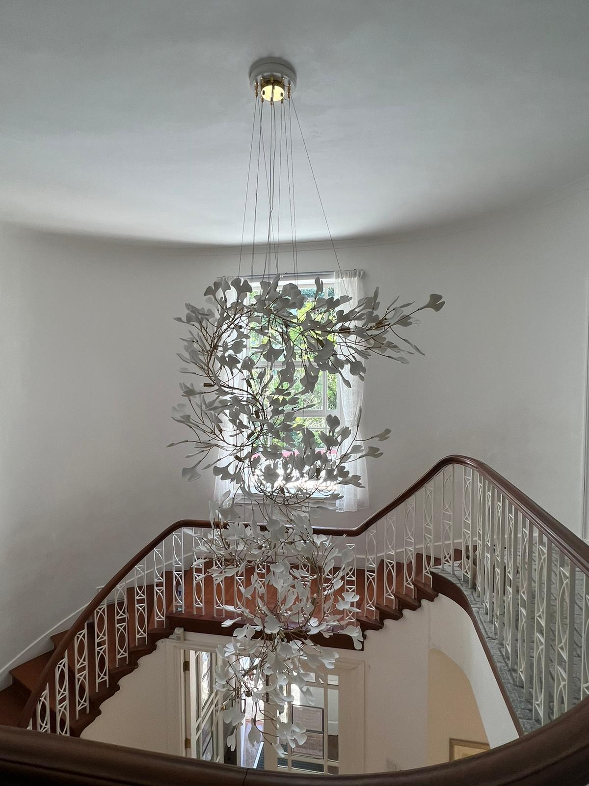 Carias Ceramic Ginkgo Chandelier Large