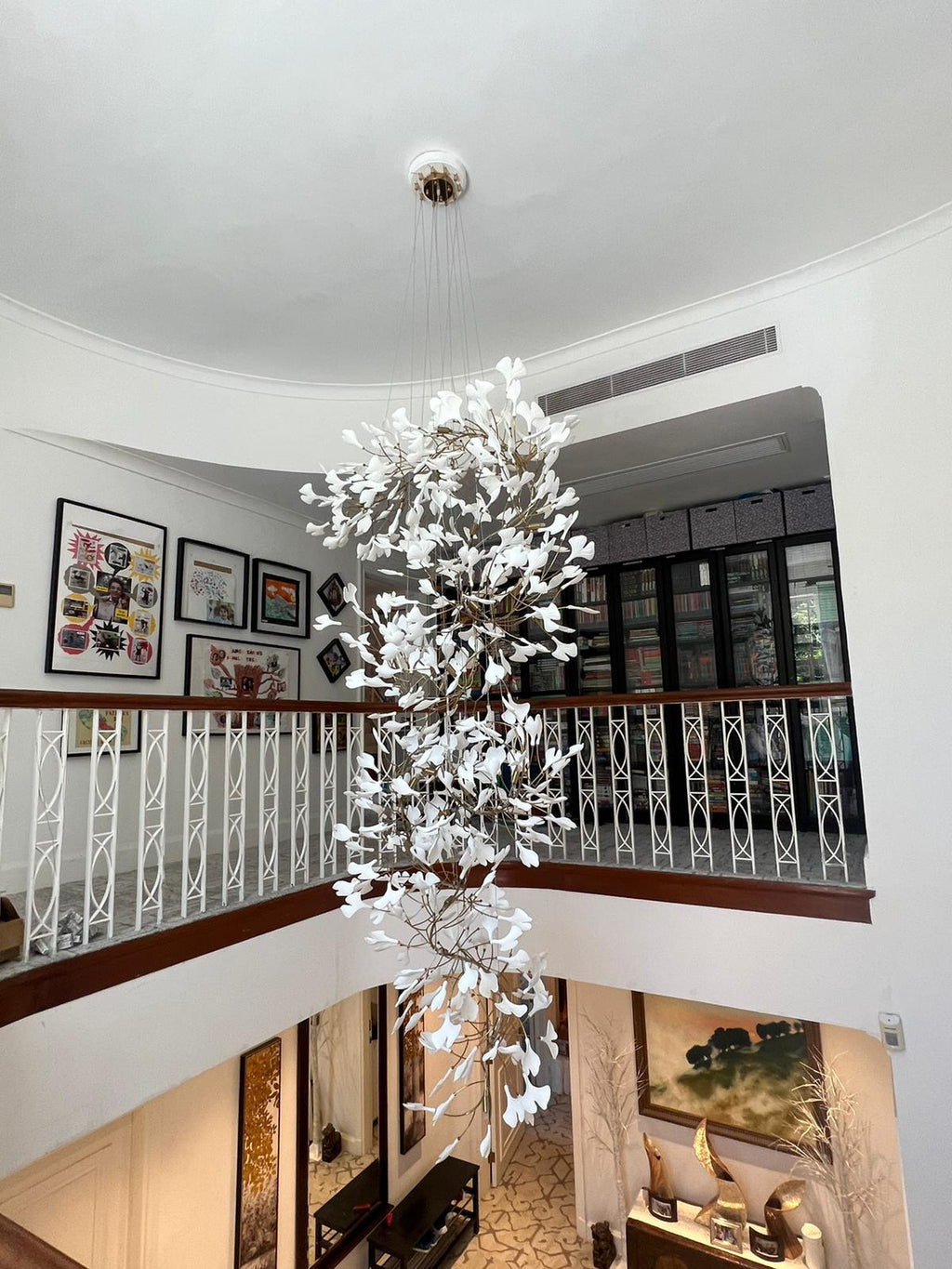Carias Ceramic Ginkgo Chandelier Large
