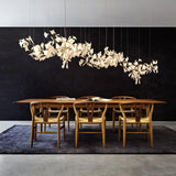 Carias Ceramic Ginkgo Pendant Light Extended