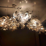 Carias Ceramic Ginkgo Pendant Light Extended