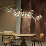 Carias Ceramic Ginkgo Pendant Light Extended