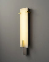 Golden Hoop Alabaster Wall Sconce