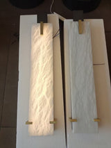 Golden Hoop Alabaster Wall Sconce