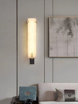 Golden Hoop Alabaster Wall Sconce