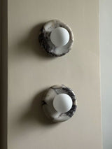 Calacatta Viola Marble Bowl Sconce