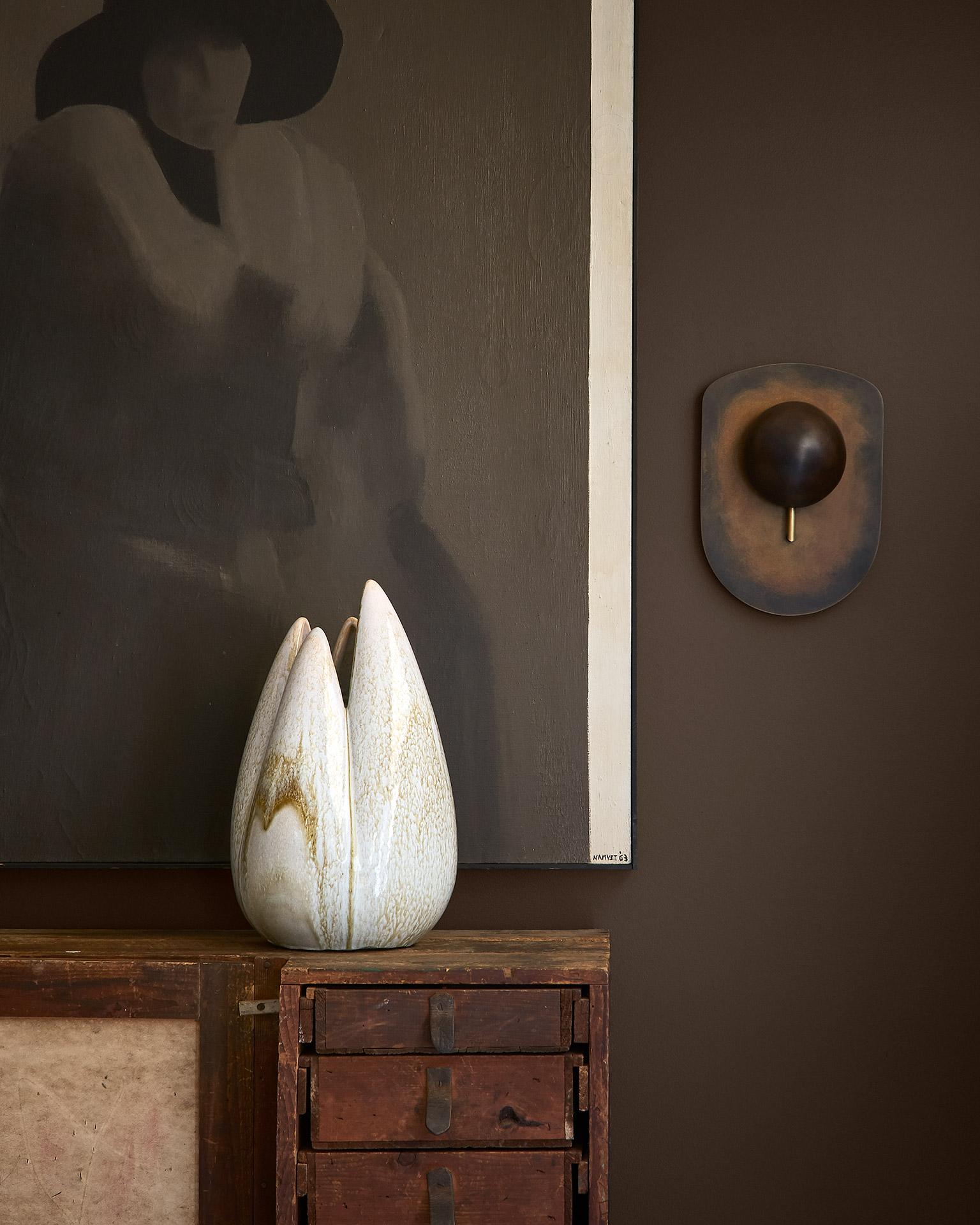 Hand Cast Bronze Sconce