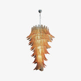 Huge Italian Murano Glass Spiral Chandelier