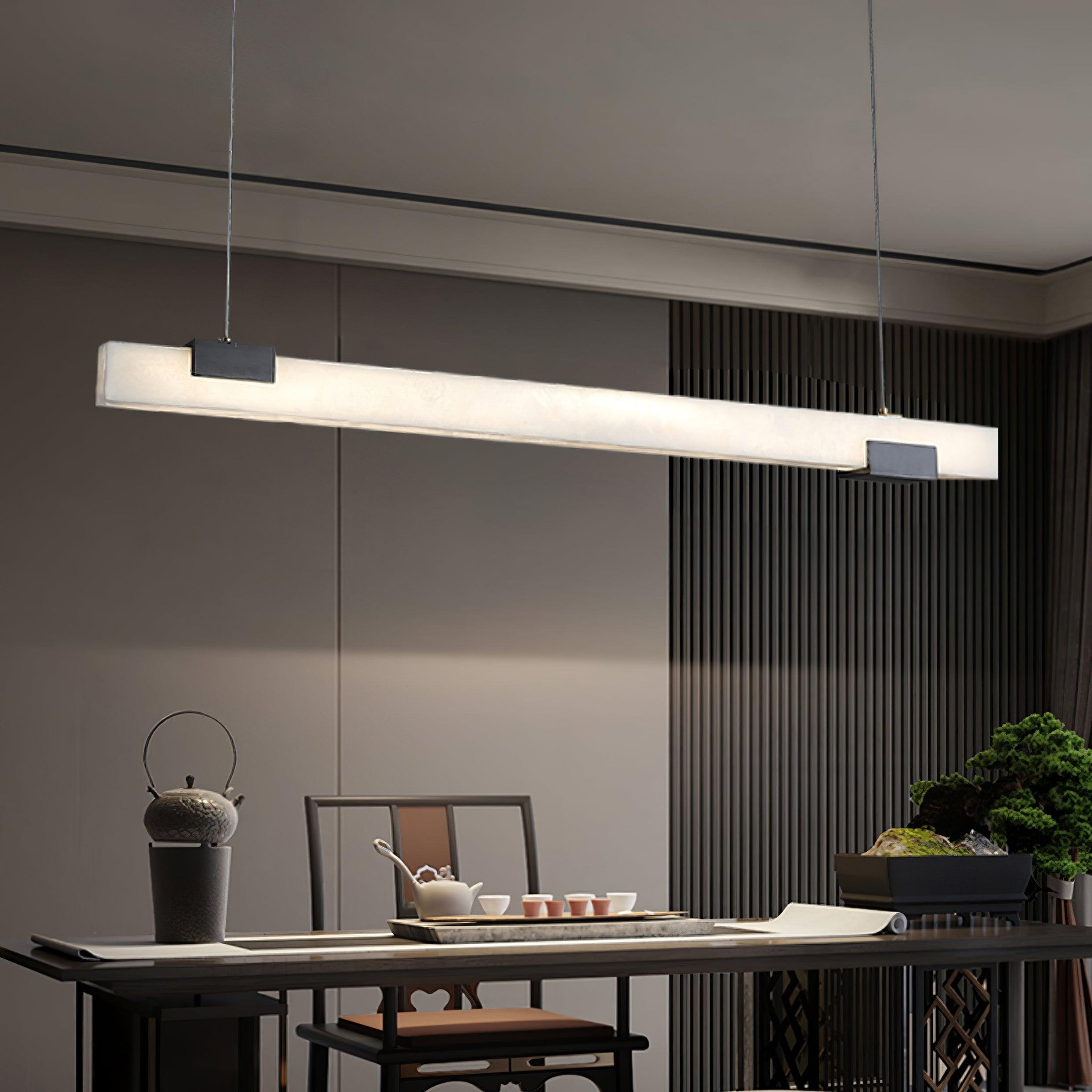 Trixie Alabaster Island Pendant Lamp
