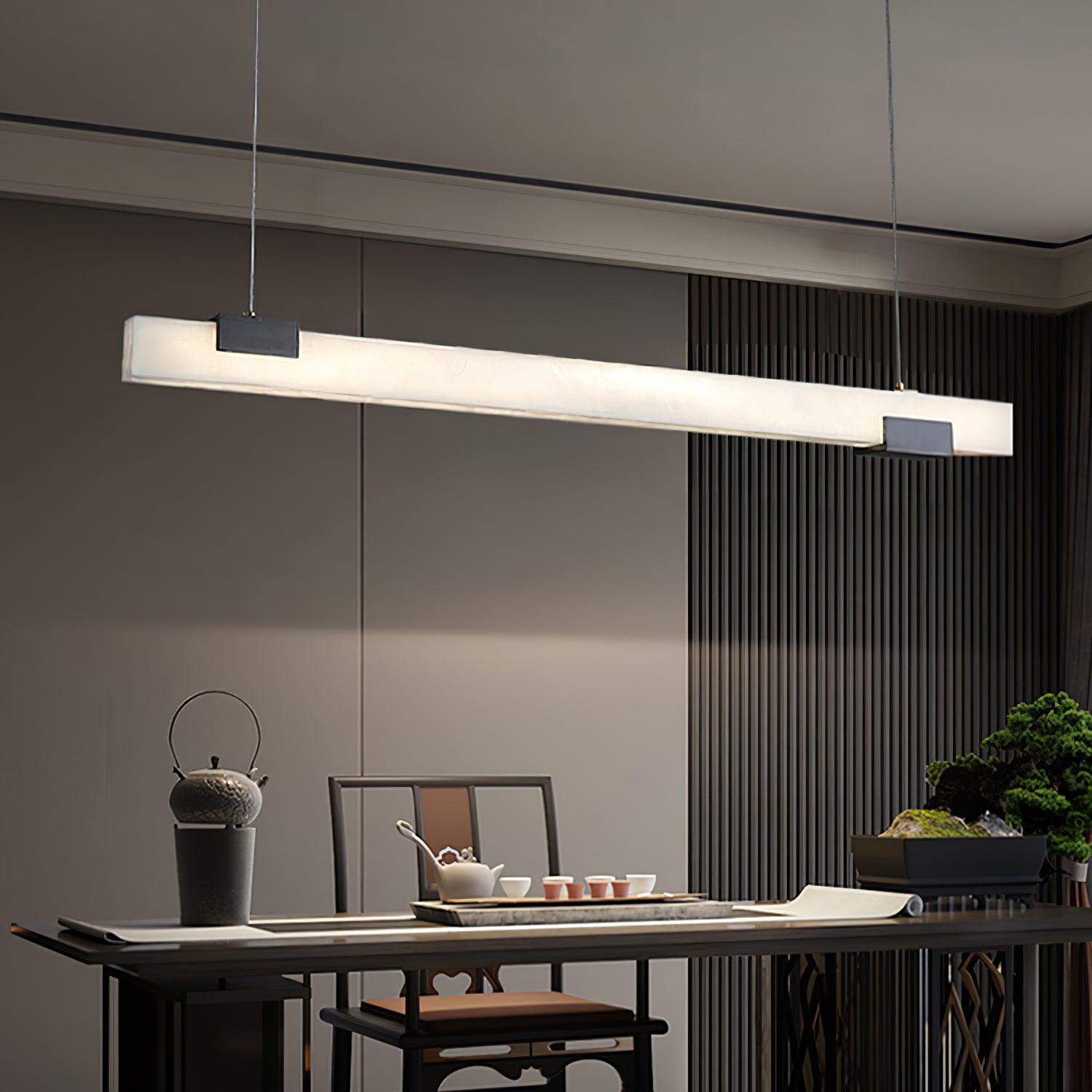 Trixie Alabaster Island Pendant Lamp