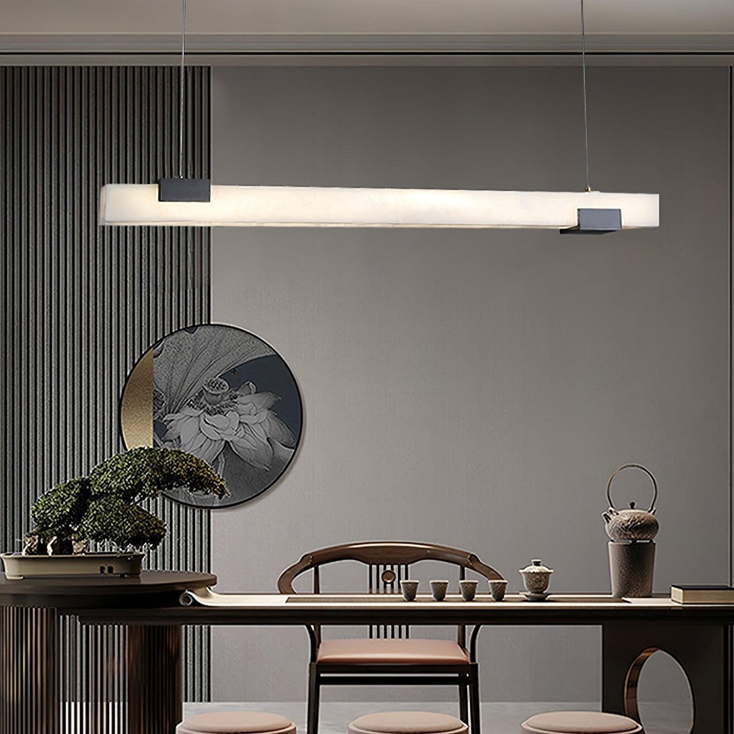 Trixie Alabaster Island Pendant Lamp