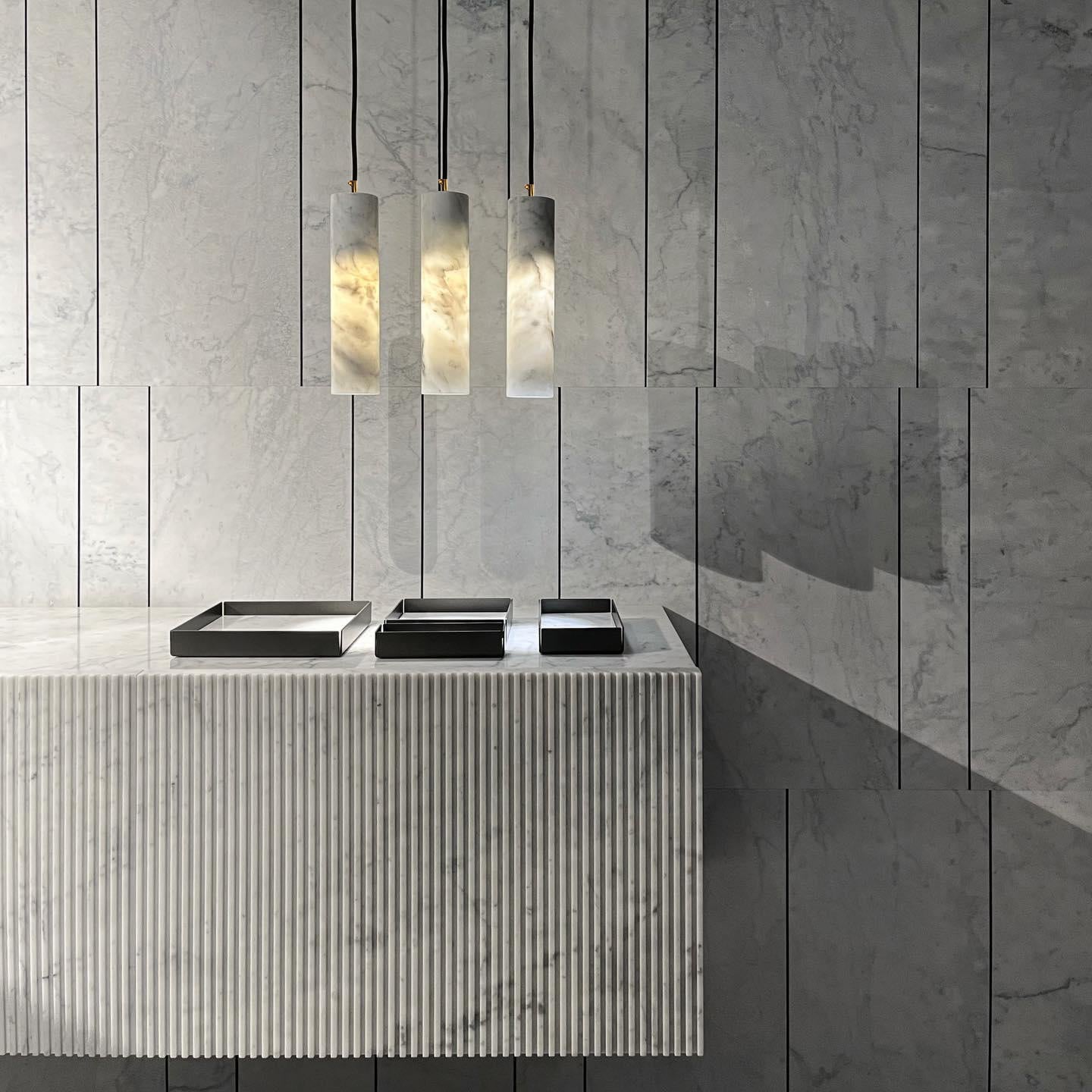 Silo Alabaster Ceiling Light
