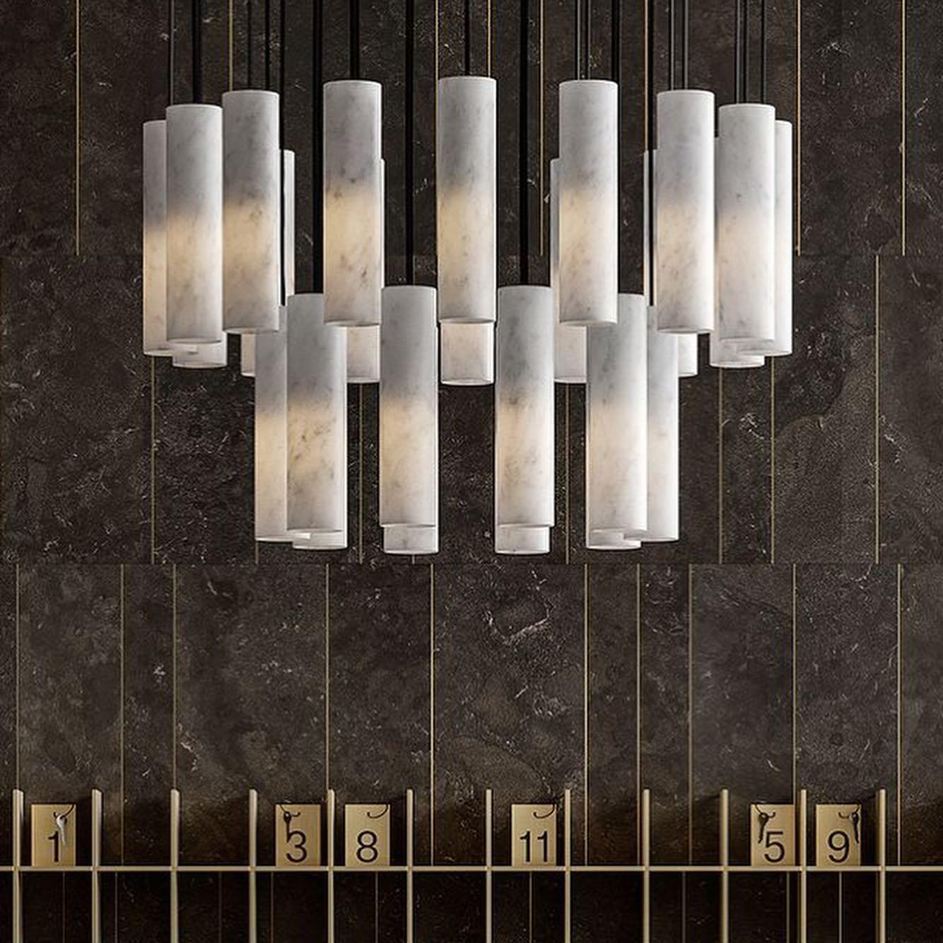 Silo Alabaster Ceiling Light