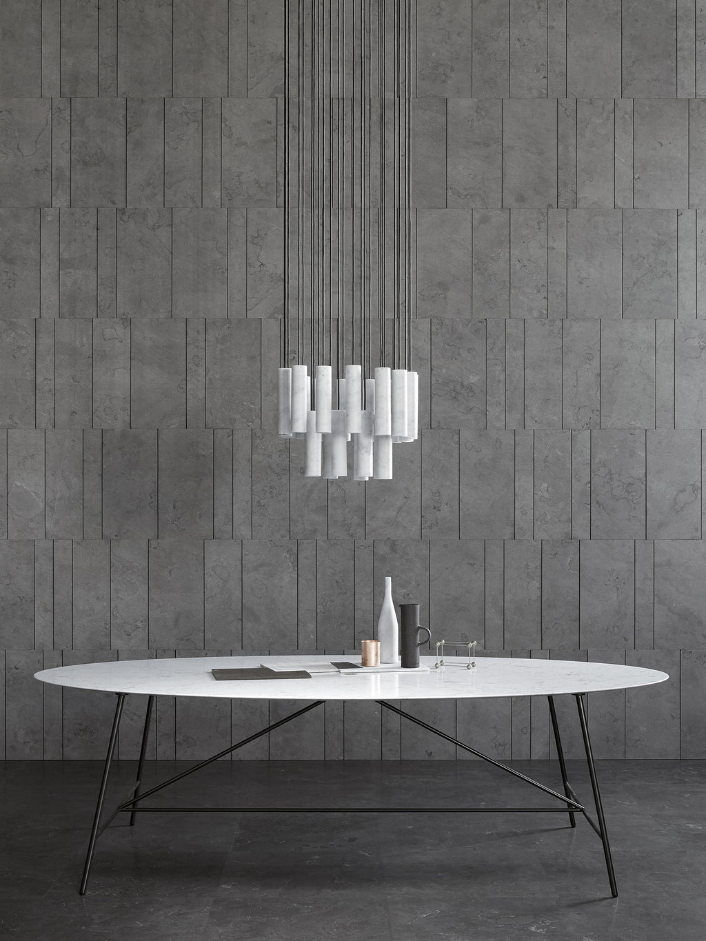 Silo Alabaster Ceiling Light