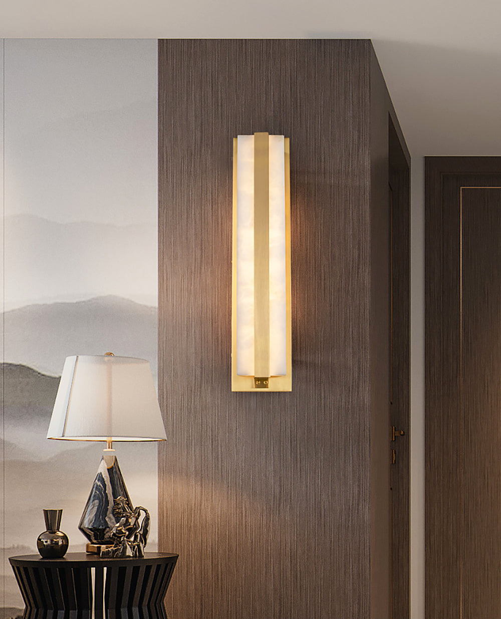 Jessie Alabaster Wall Sconce
