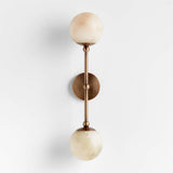 Jon 2 Light Alabaster Wall Sconce