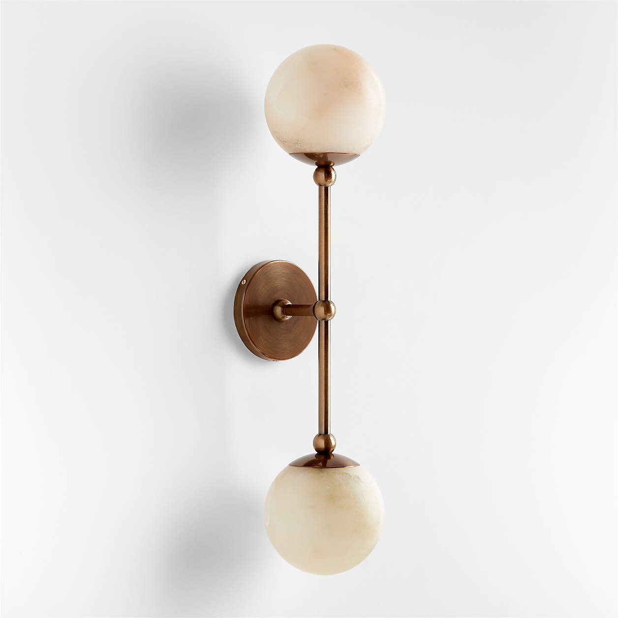 Jon 2 Light Alabaster Wall Sconce