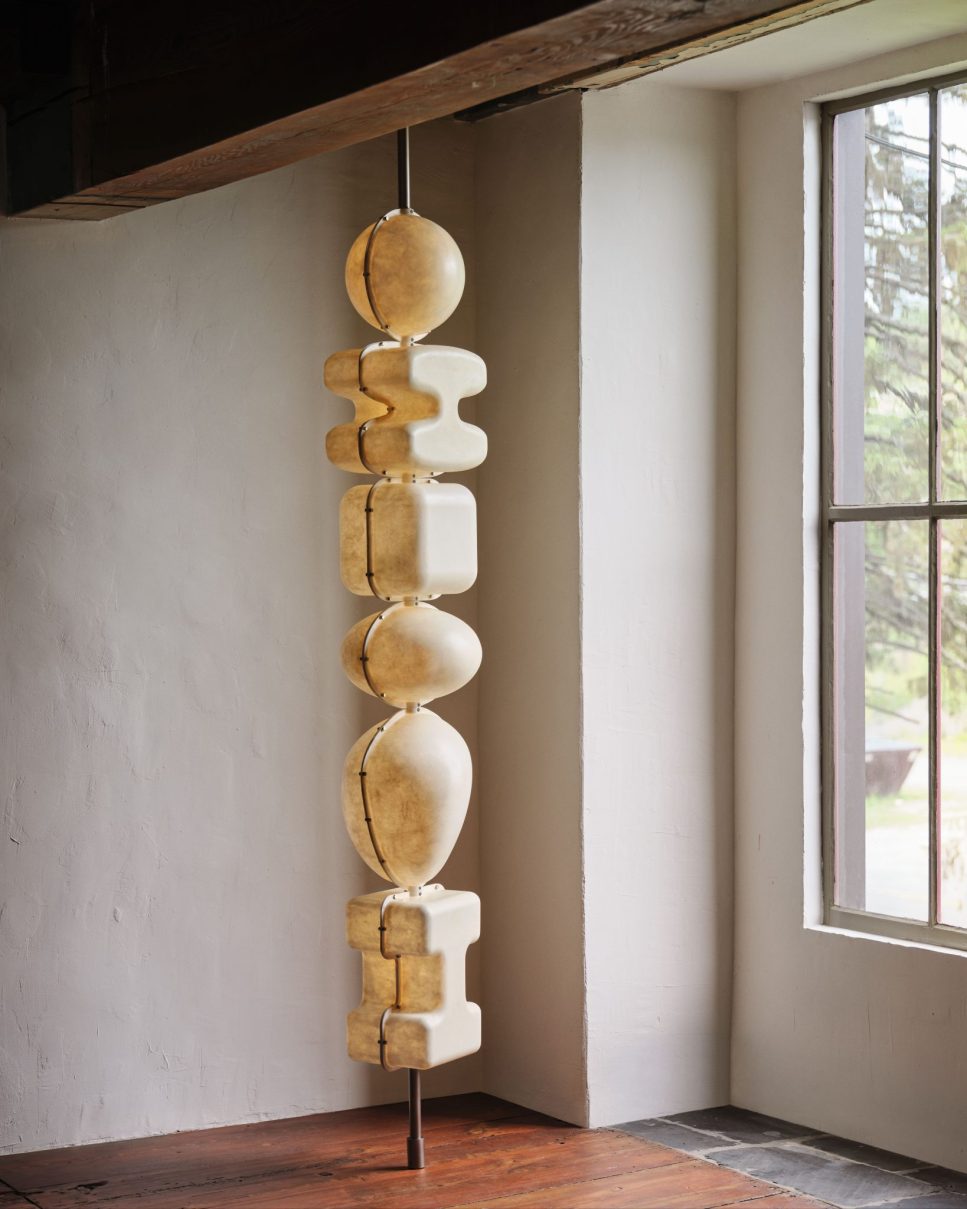Lantern Stack Floor to Ceiling Lamp