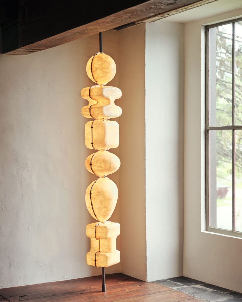 Lantern Stack Floor to Ceiling Lamp