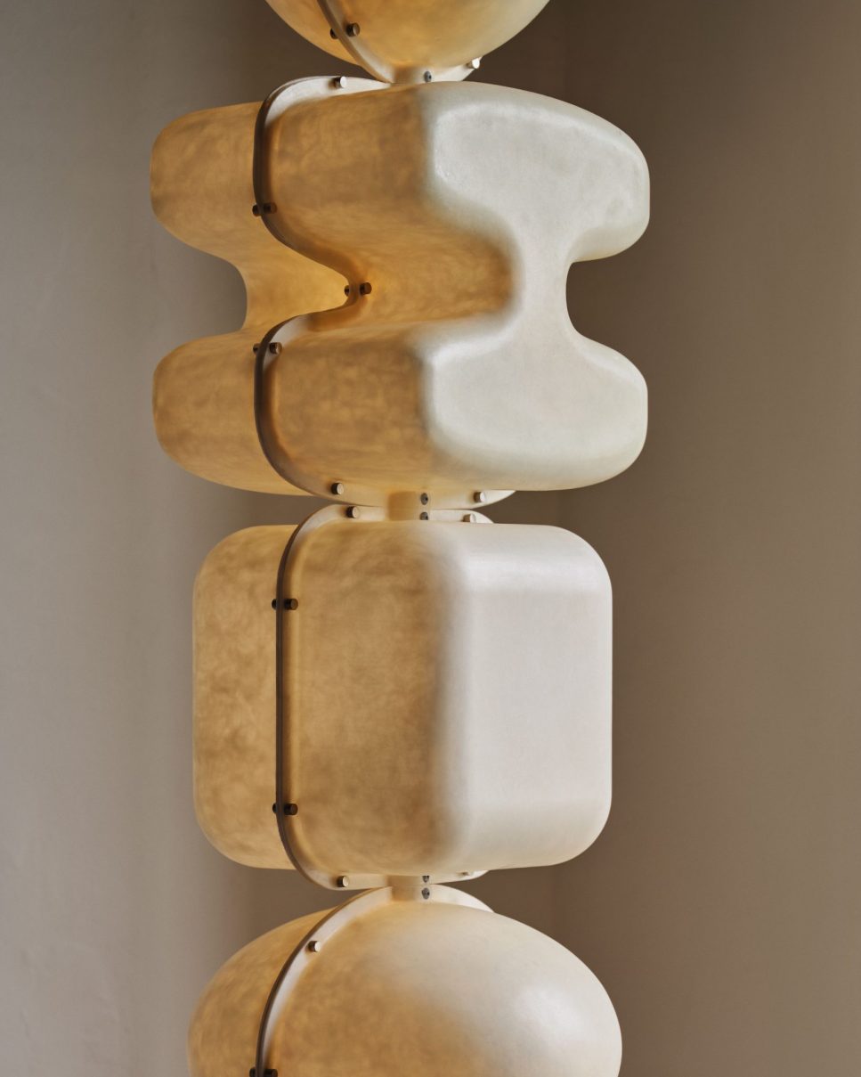 Lantern Stack Floor to Ceiling Lamp