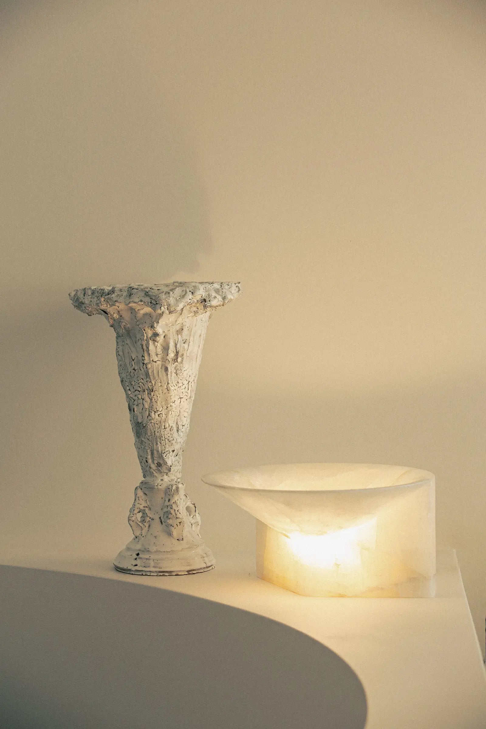 Stone Uplight Table Lamp