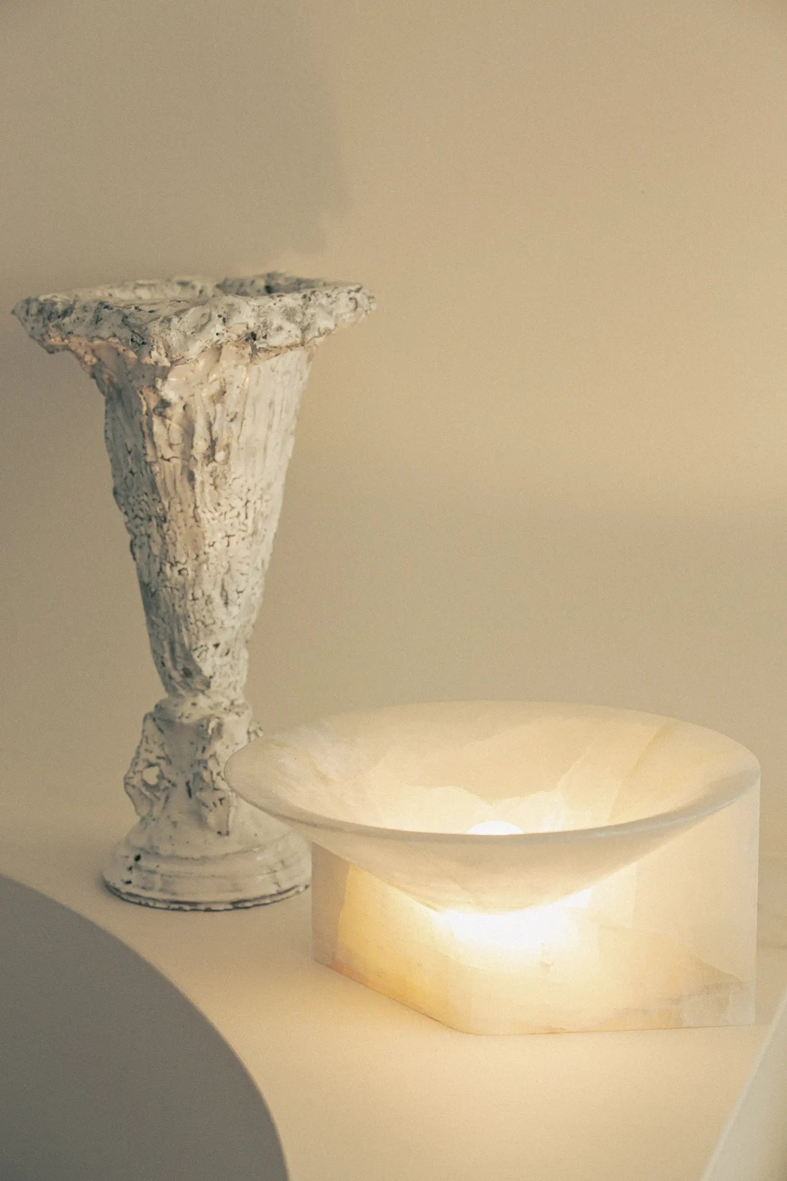 Stone Uplight Table Lamp