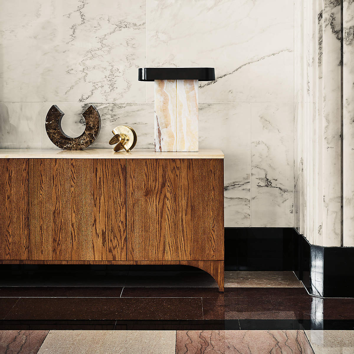 Lastra Cream Onyx Table Lamp