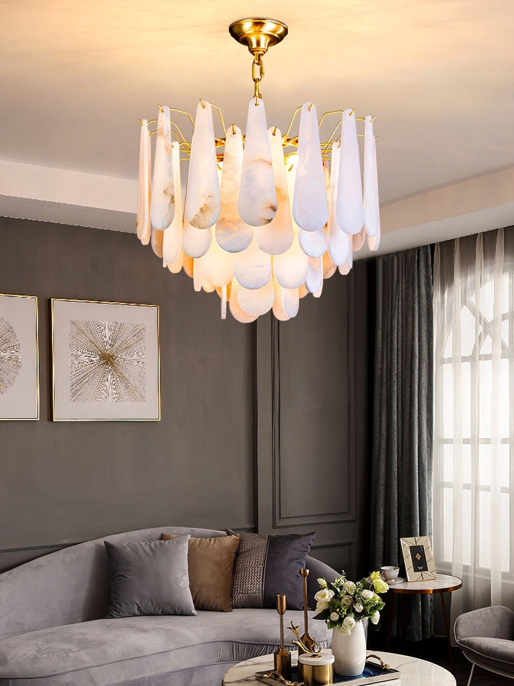 Nora Alabaster Chandelier