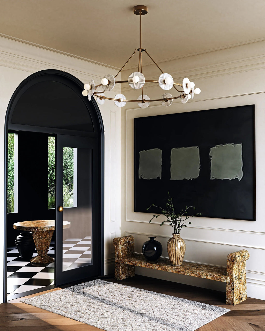 Levoy Alabaster Chandelier