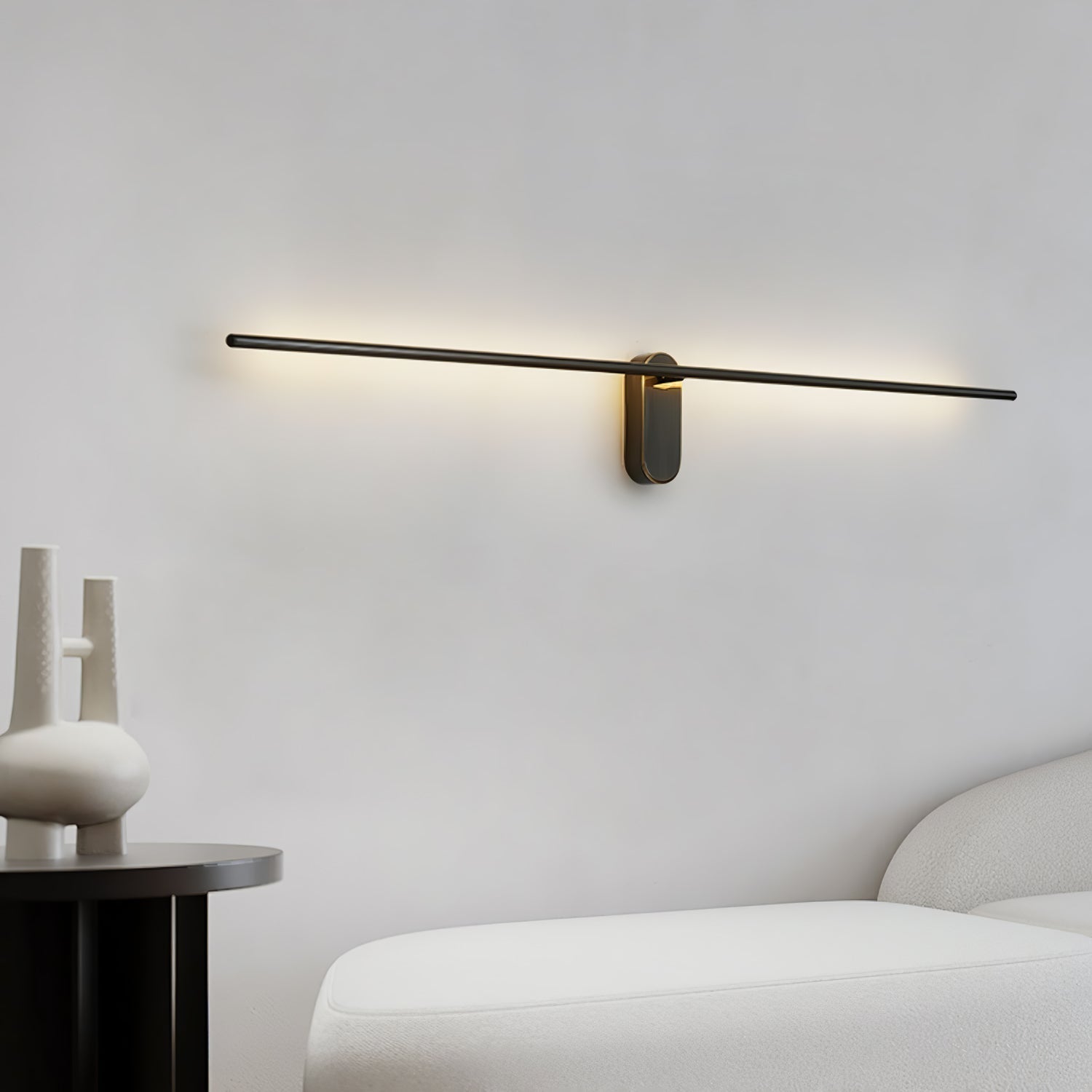 Linnen Rod Plug-in Wall Sconce