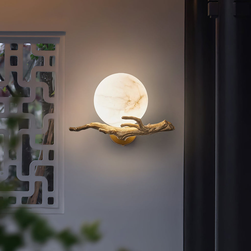 Lunar Alabaster Wall Sconce