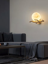 Lunar Alabaster Wall Sconce
