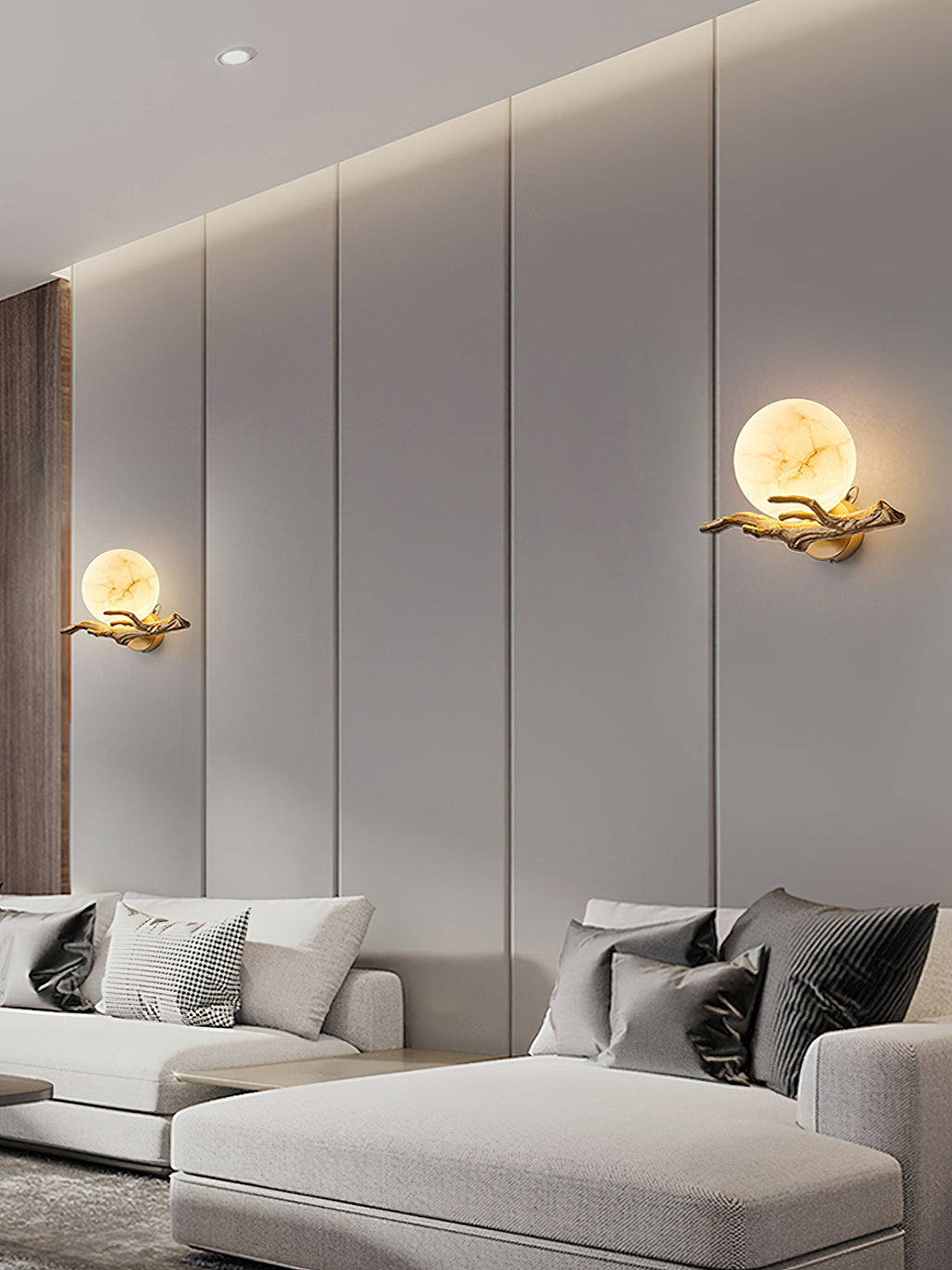 Lunar Alabaster Wall Sconce