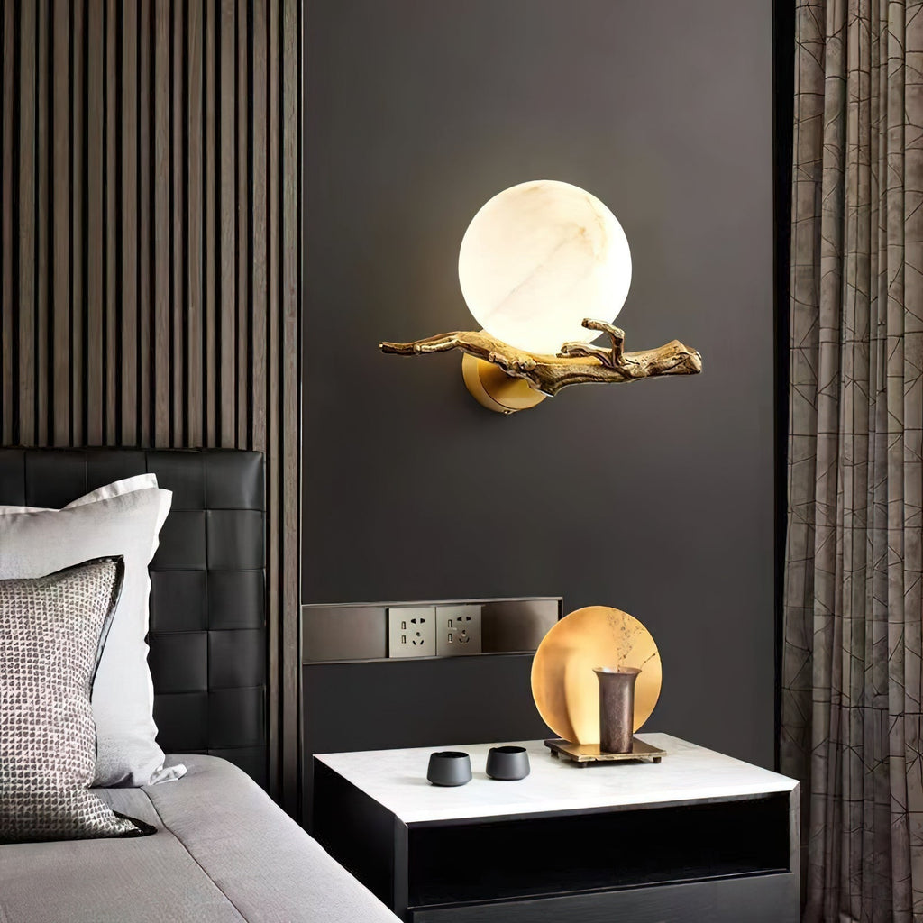 Lunar Alabaster Wall Sconce