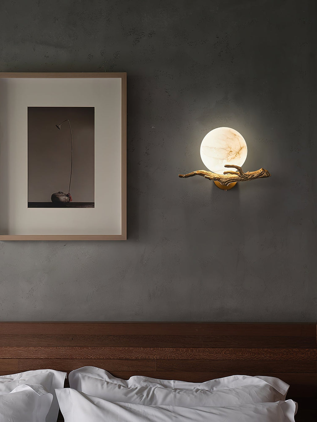 Lunar Alabaster Wall Sconce