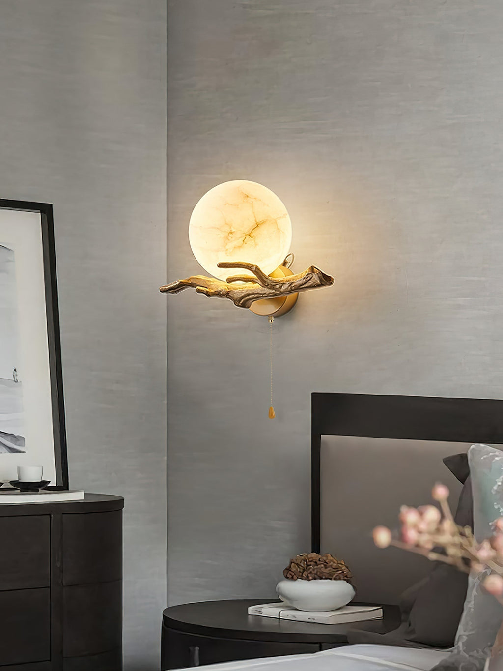 Lunar Alabaster Wall Sconce