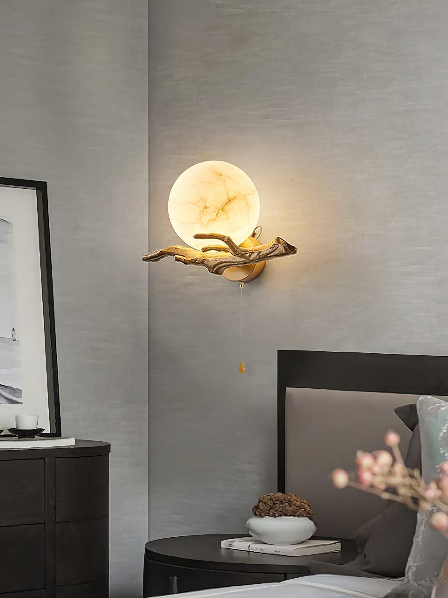 Lunar Alabaster Wall Sconce
