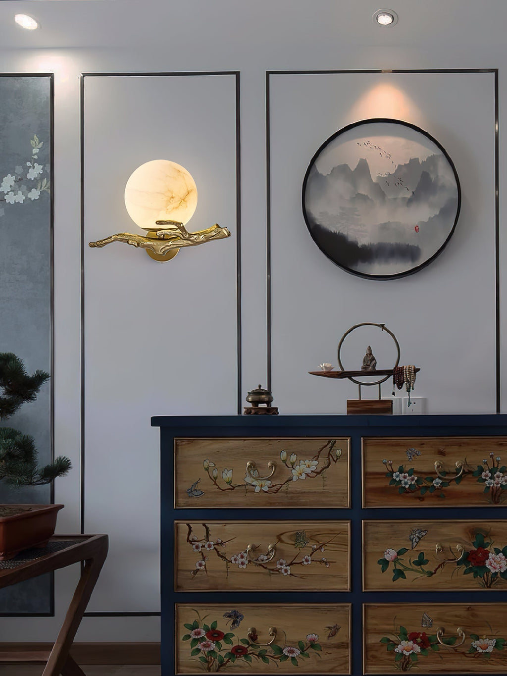 Lunar Alabaster Wall Sconce