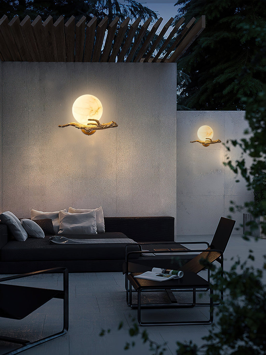 Lunar Alabaster Wall Sconce