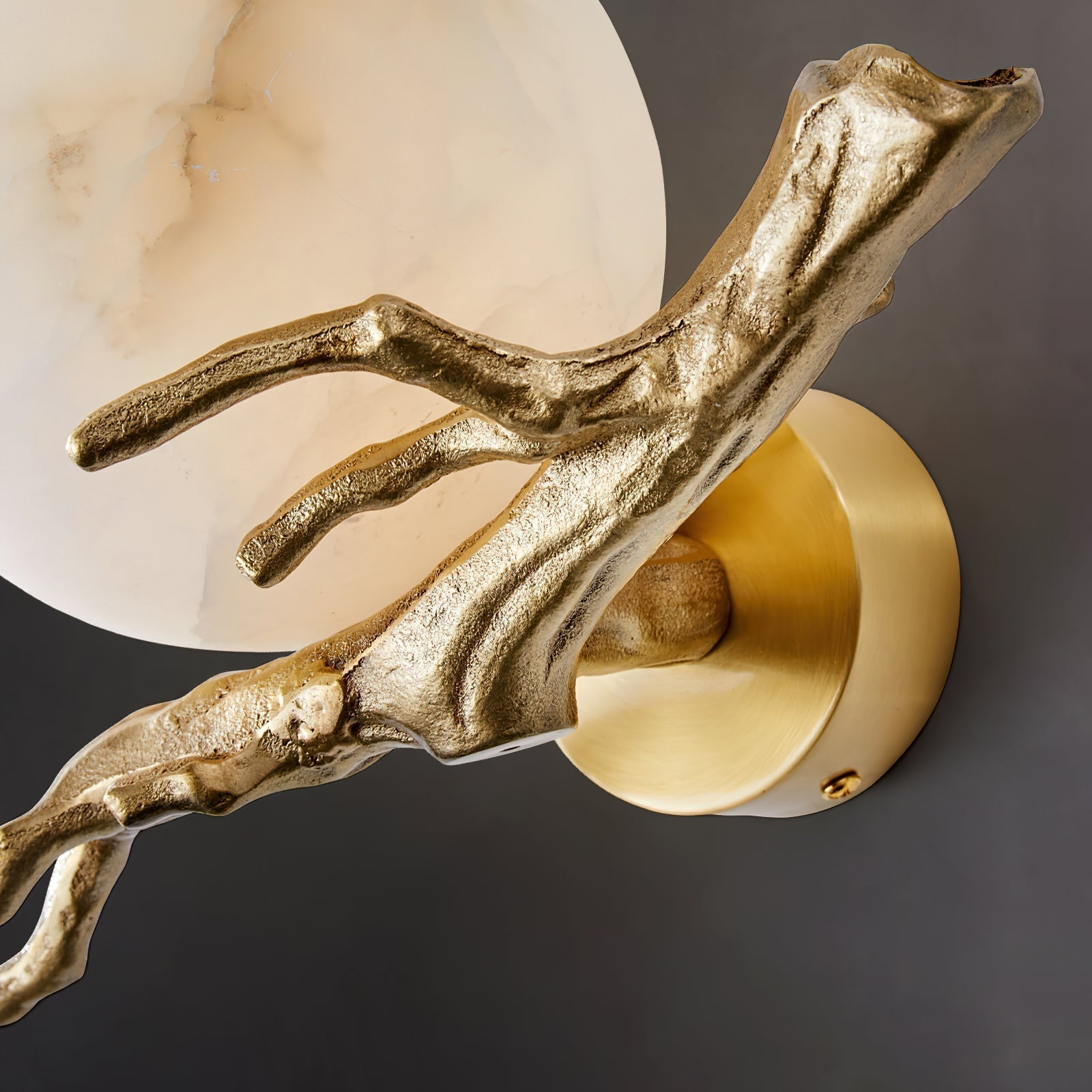 Lunar Alabaster Wall Sconce
