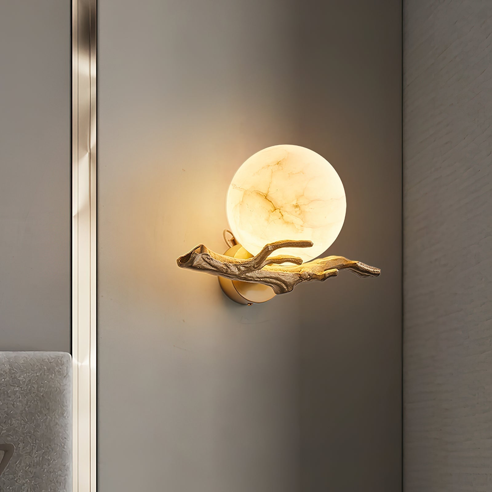 Lunar Alabaster Wall Sconce