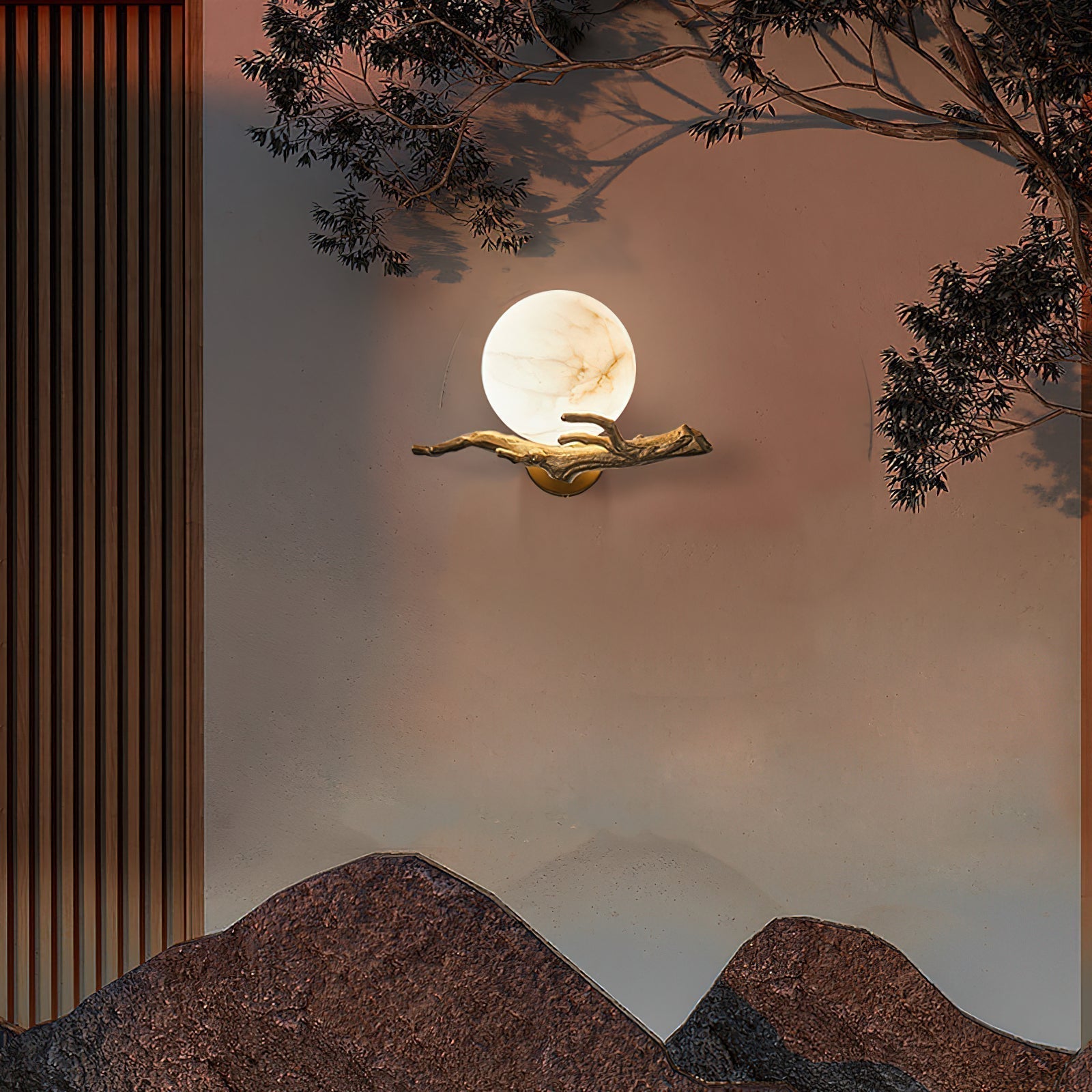 Lunar Alabaster Wall Sconce