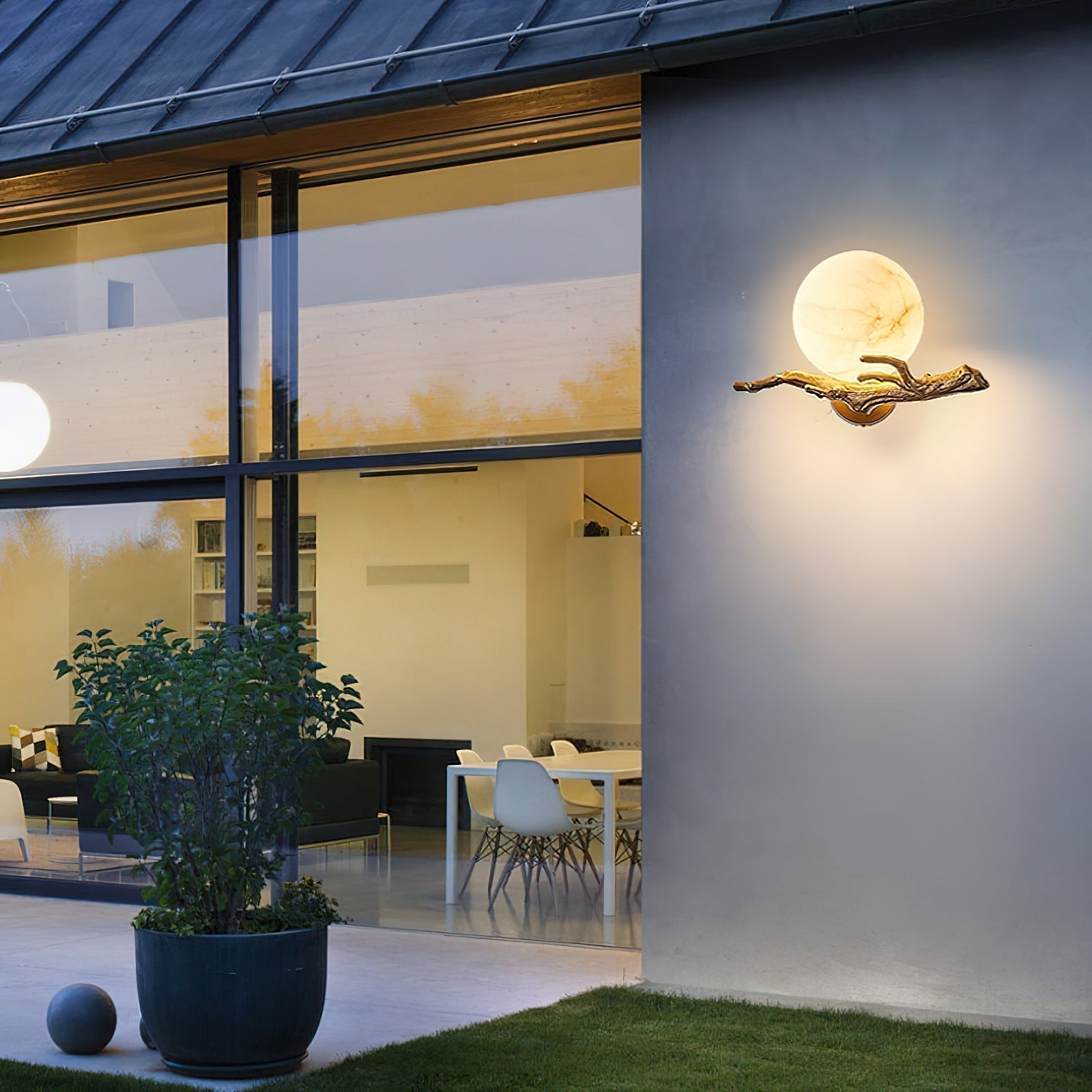 Lunar Alabaster Wall Sconce