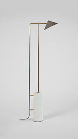 Marble And Wedge Floor Lamp