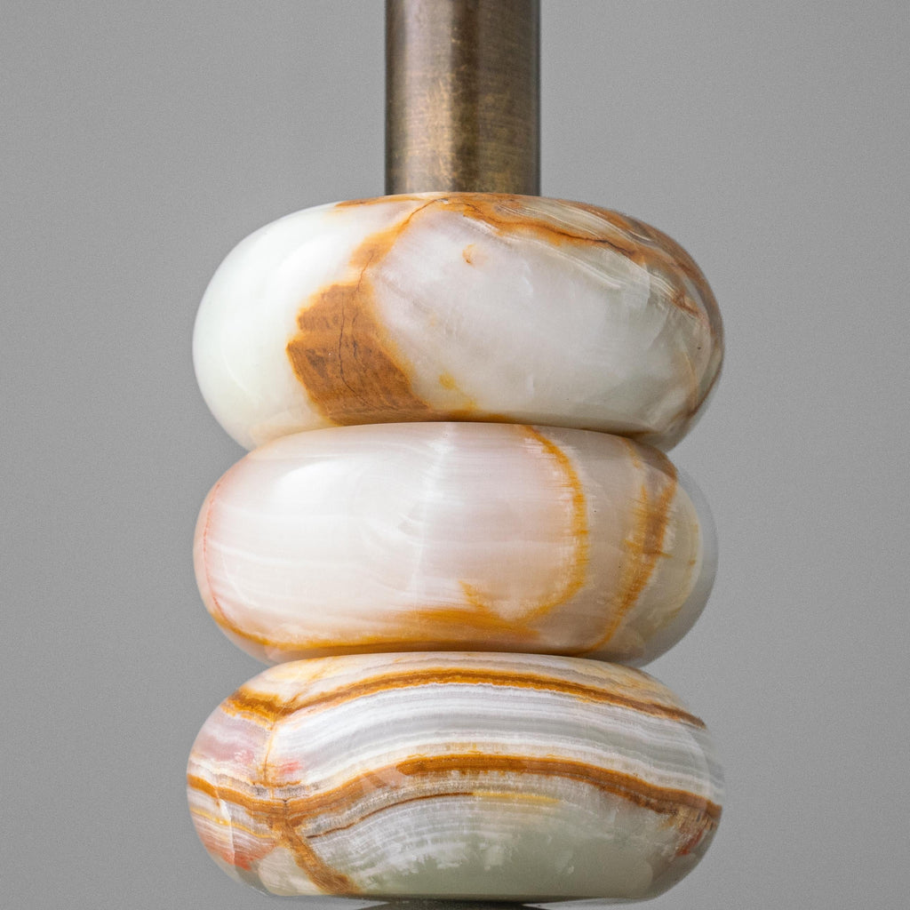 Marble Brass Pendant Light
