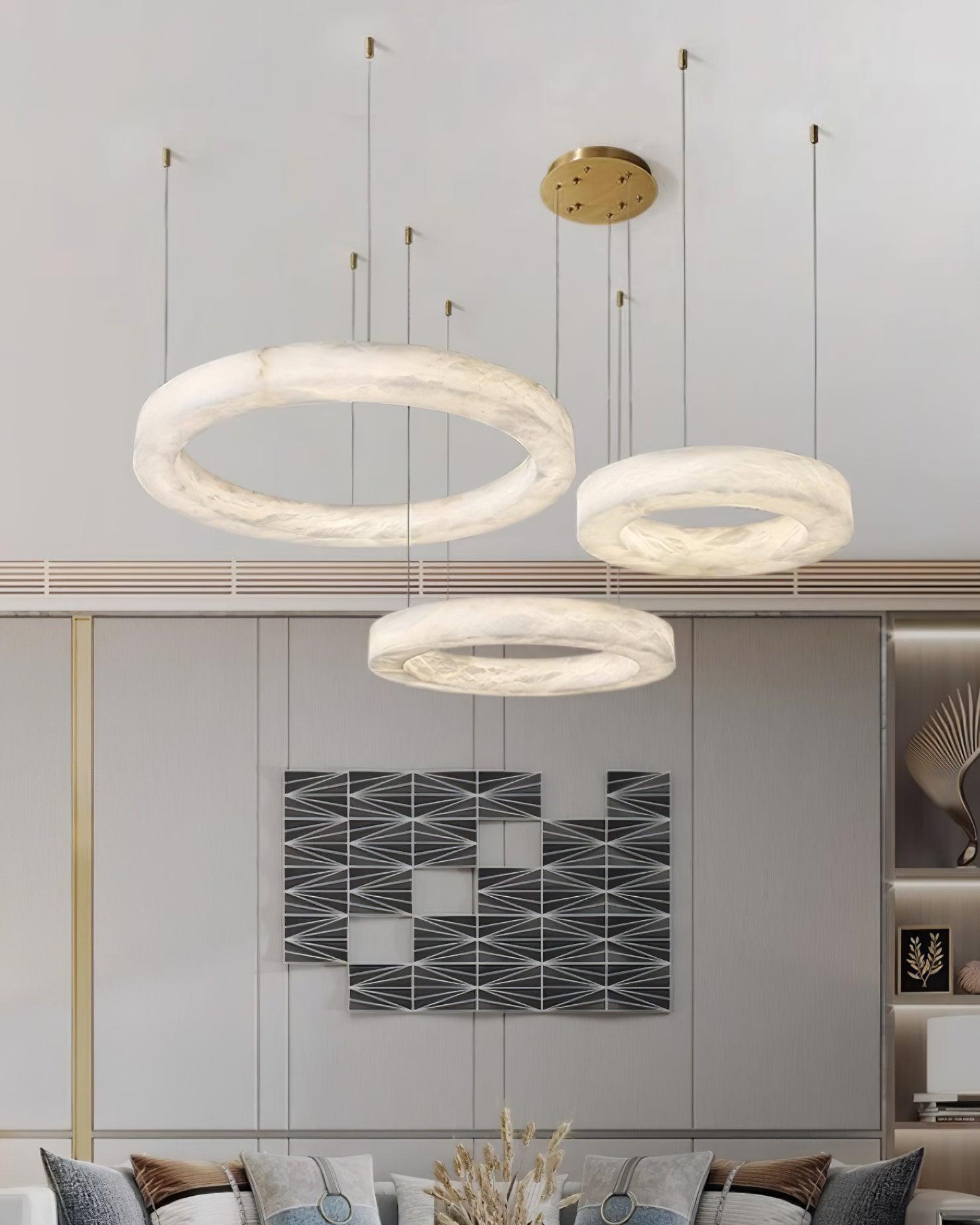 Heming Alabaster Chandelier