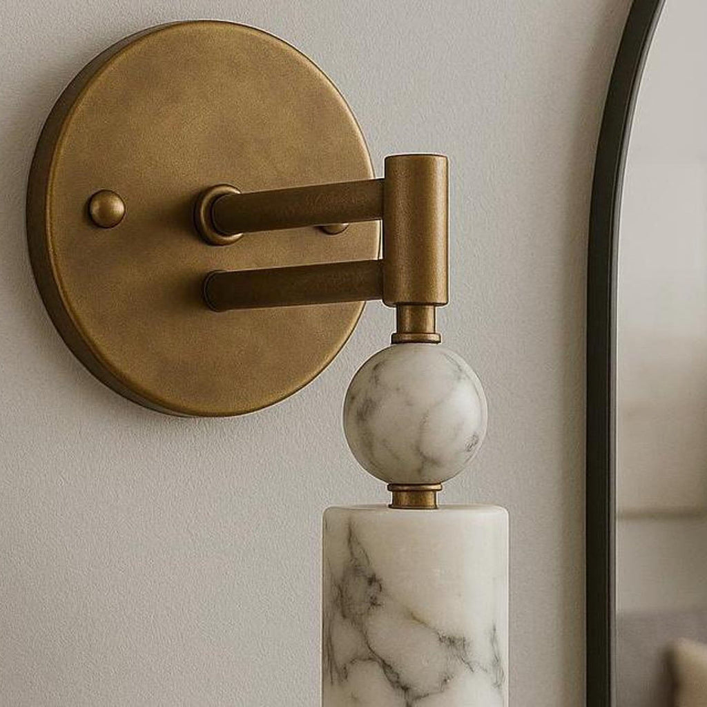 Vintage Drop Alabaster Sconce