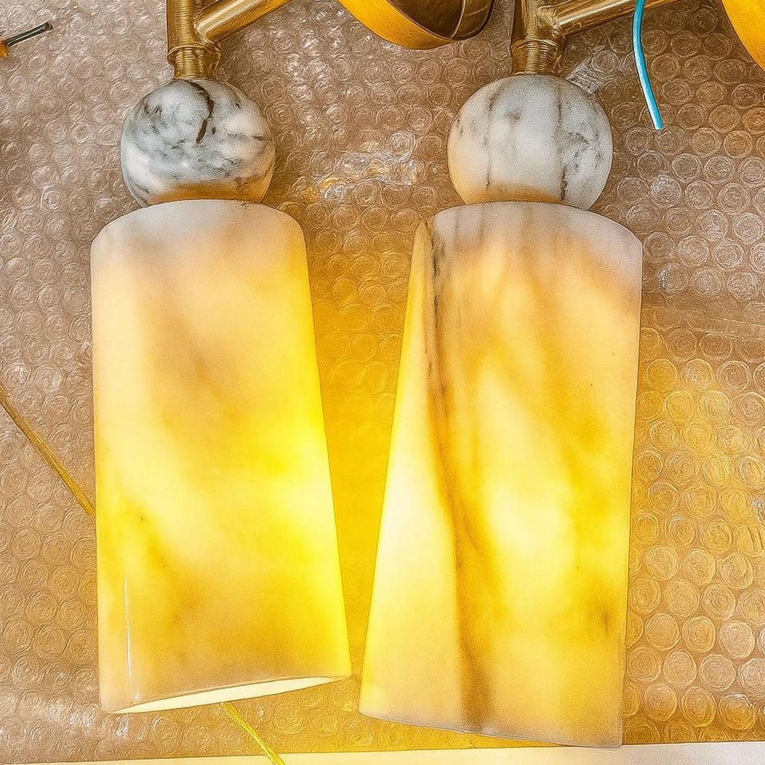 Vintage Drop Alabaster Sconce