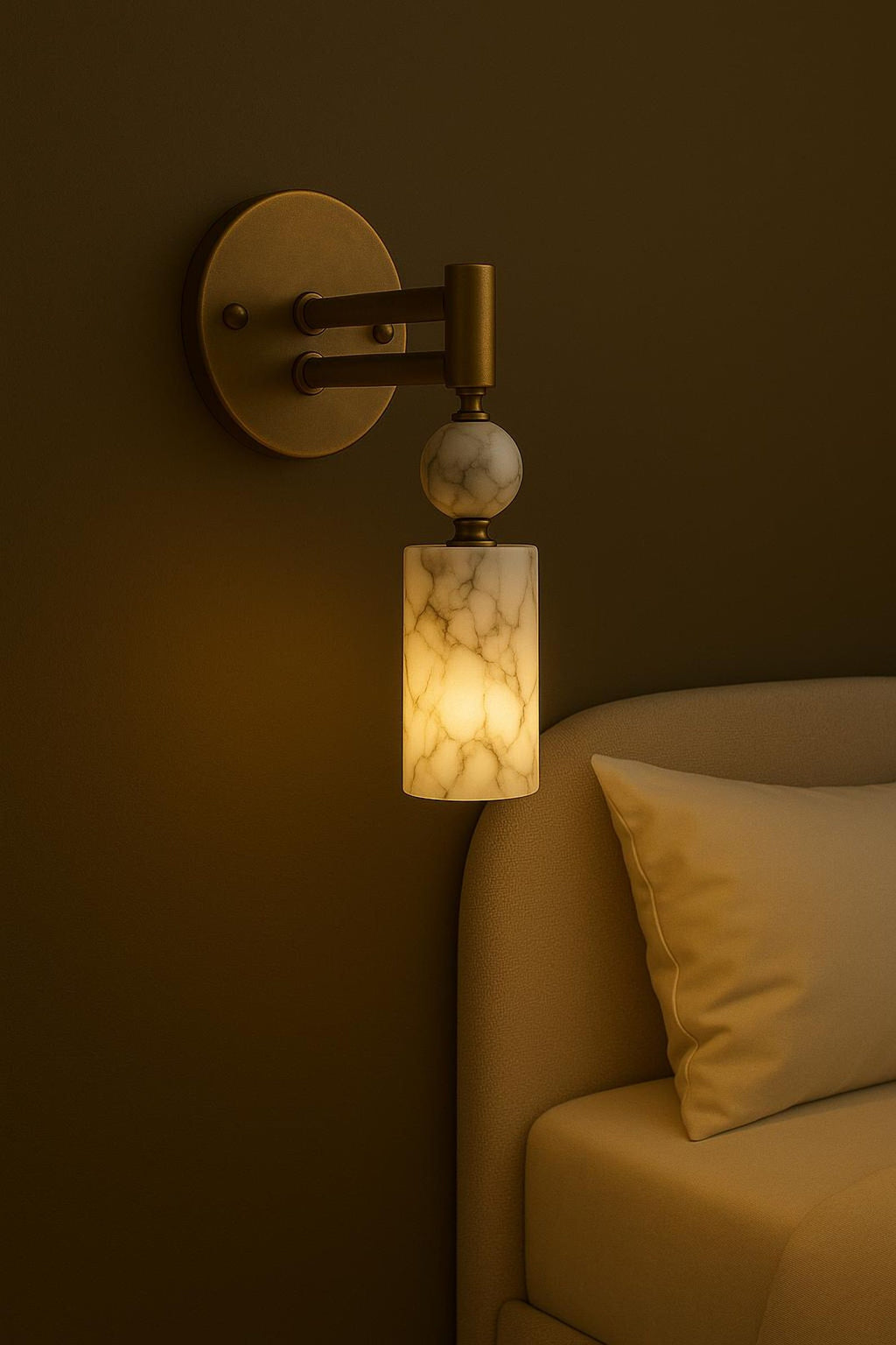 Vintage Drop Alabaster Sconce