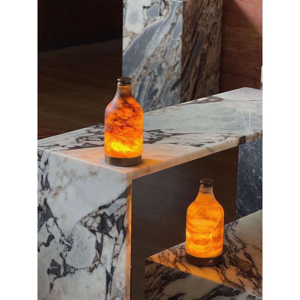 Bottle Alabaster Table Lamp